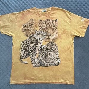 PLEASE READ DESCRIPTION Siegfried Roy Mirage Las Vegas Leopard Tie-Dye T-Shirt